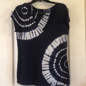 Fun INC Navy Tie Dye Tee Sparkle XL Excellent Cond